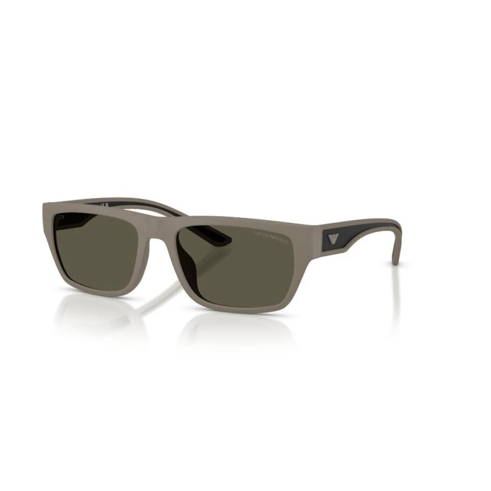 Emporio Armani Lunettes De Soleil Rectangulaires Homme Accessoires Brun 57 Mm