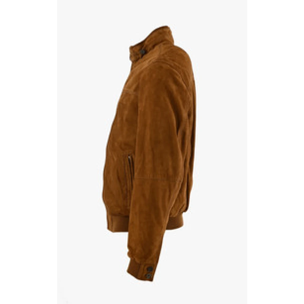 La Canadienne Fluweel Tabak Comfort Jas Brown Heren