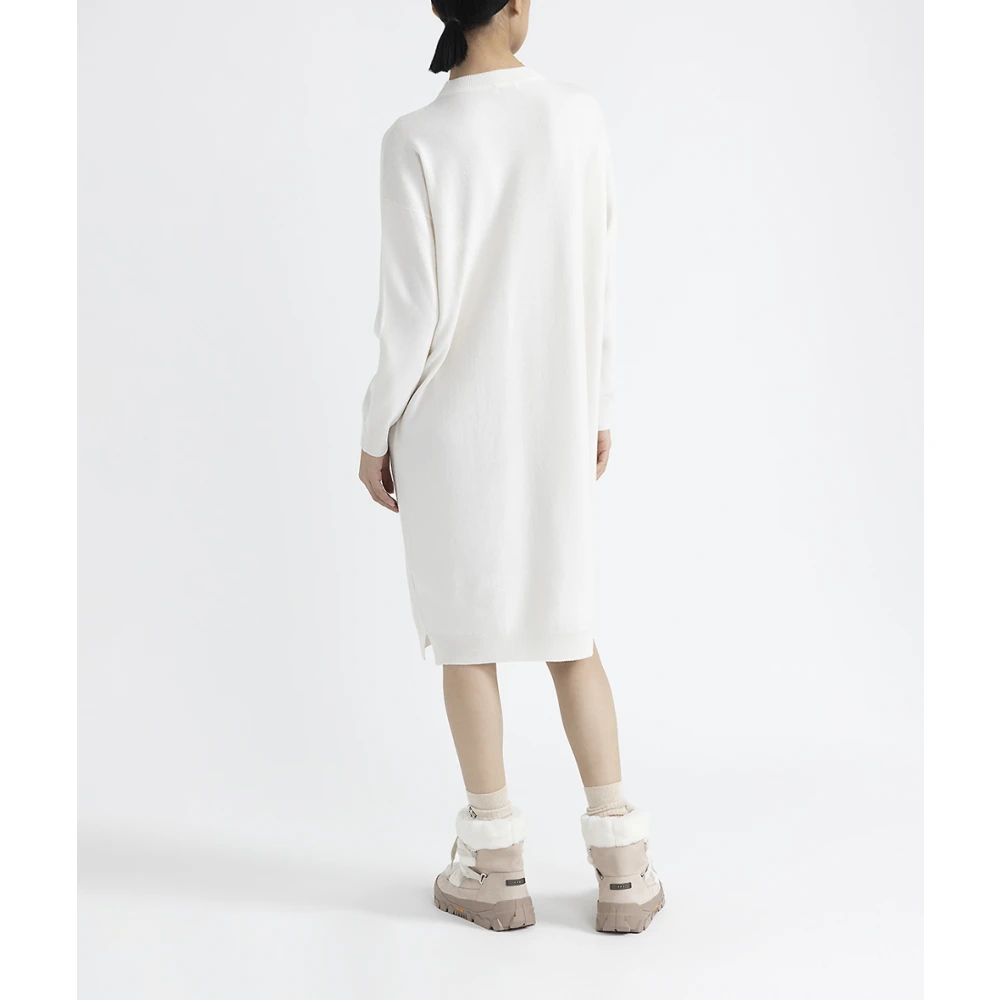 PESERICO Wol zijde en kasjmier jurk White Dames