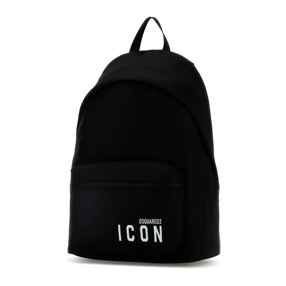 Dsquared2 Zwarte Be Icon Rugzak Black Heren