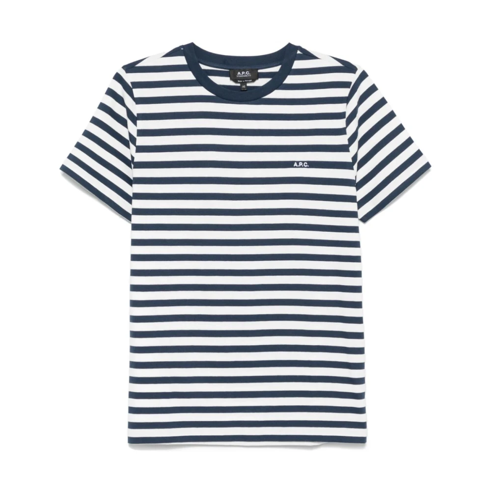 A.p.c. Women's Multicolor T-Shirts, M, Multicolour Short Sleeve Cotton T-Shirt