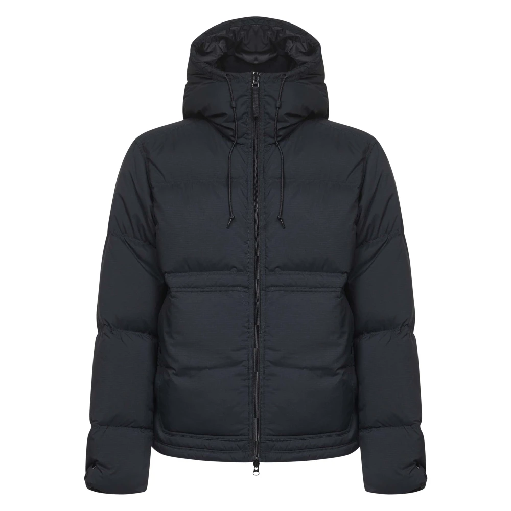 Stone Island Men's Black Winter Jackets,, Padded Hooded Coat Extra Large