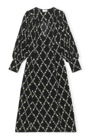 Gedrucktes Kreppkleid