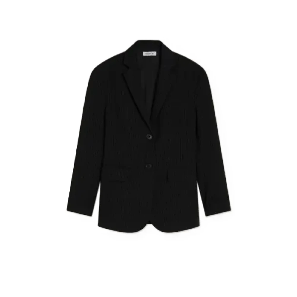 SoSUE Pinstripe Oversized Blazer Klassiek Comfort Black Dames
