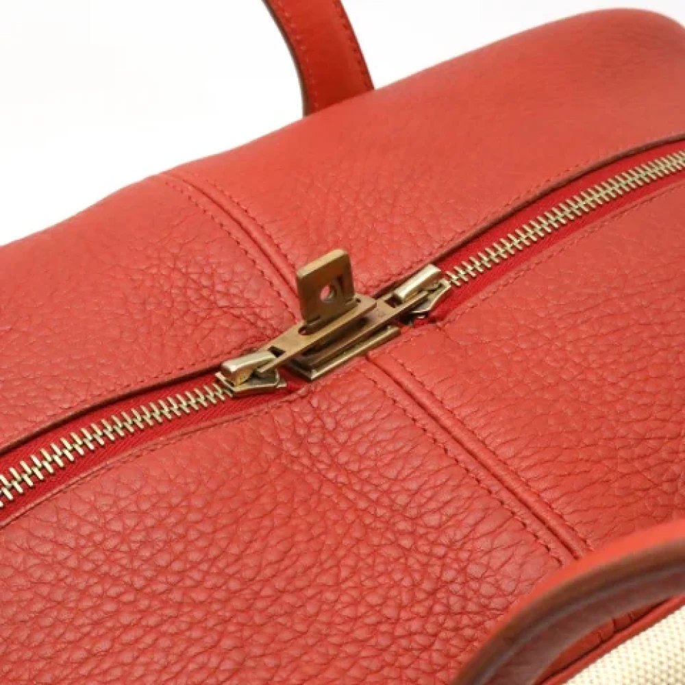 Hermès Vintage Pre-owned Leather travel-bags Beige Dames