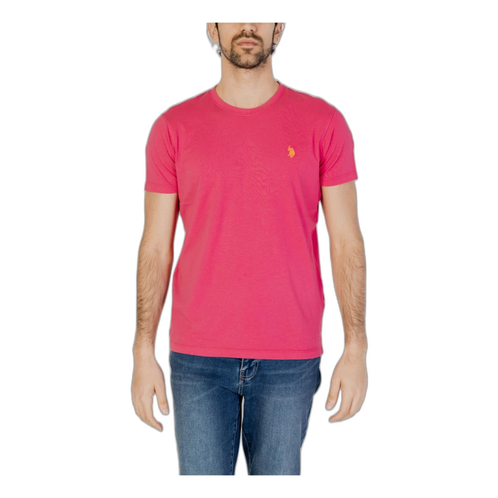 U.s. Polo Assn. T-Shirts Pink Heren