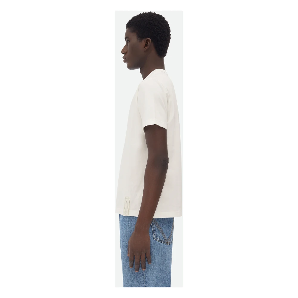 Bottega Veneta Wit T-shirt met Notebook Detail White Heren