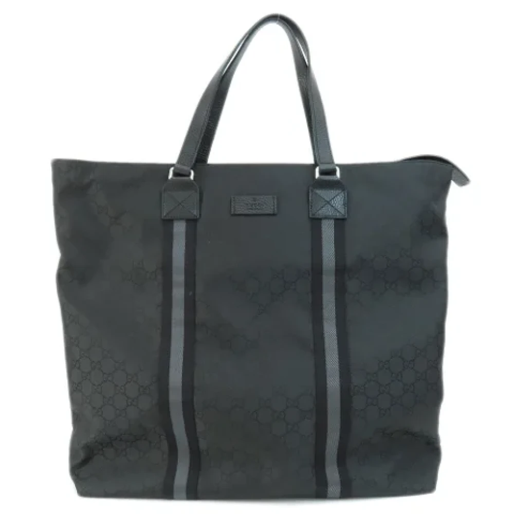 Gucci Vintage Pre-owned Nylon totes Black Dames