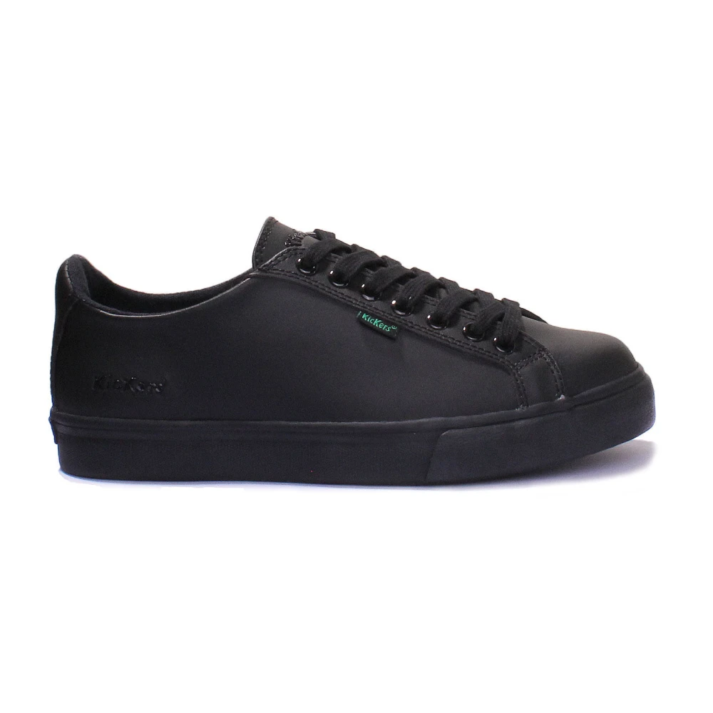 Kickers (Uk 10) Black Leather Tovni Lacer Trainers - Image 5