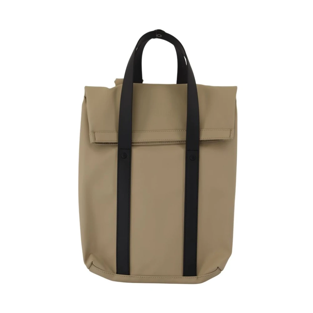 Rains Women's Beige Backpacks, One Size, Mini 2-Way Tote Backpack