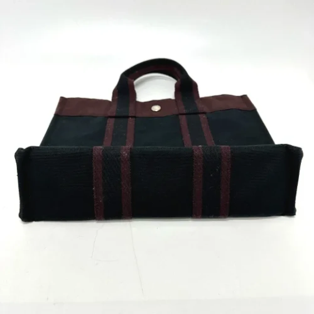 Hermès Vintage Pre-owned Canvas handbags Black Dames