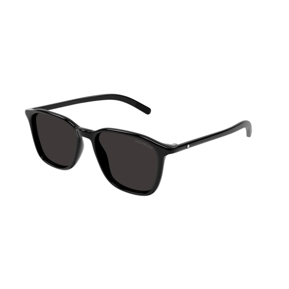 Montblanc Black Grey Sunglasses Mb0325s 001 - Unisex - Sunglasses - Black - 52 Mm - Accessories
