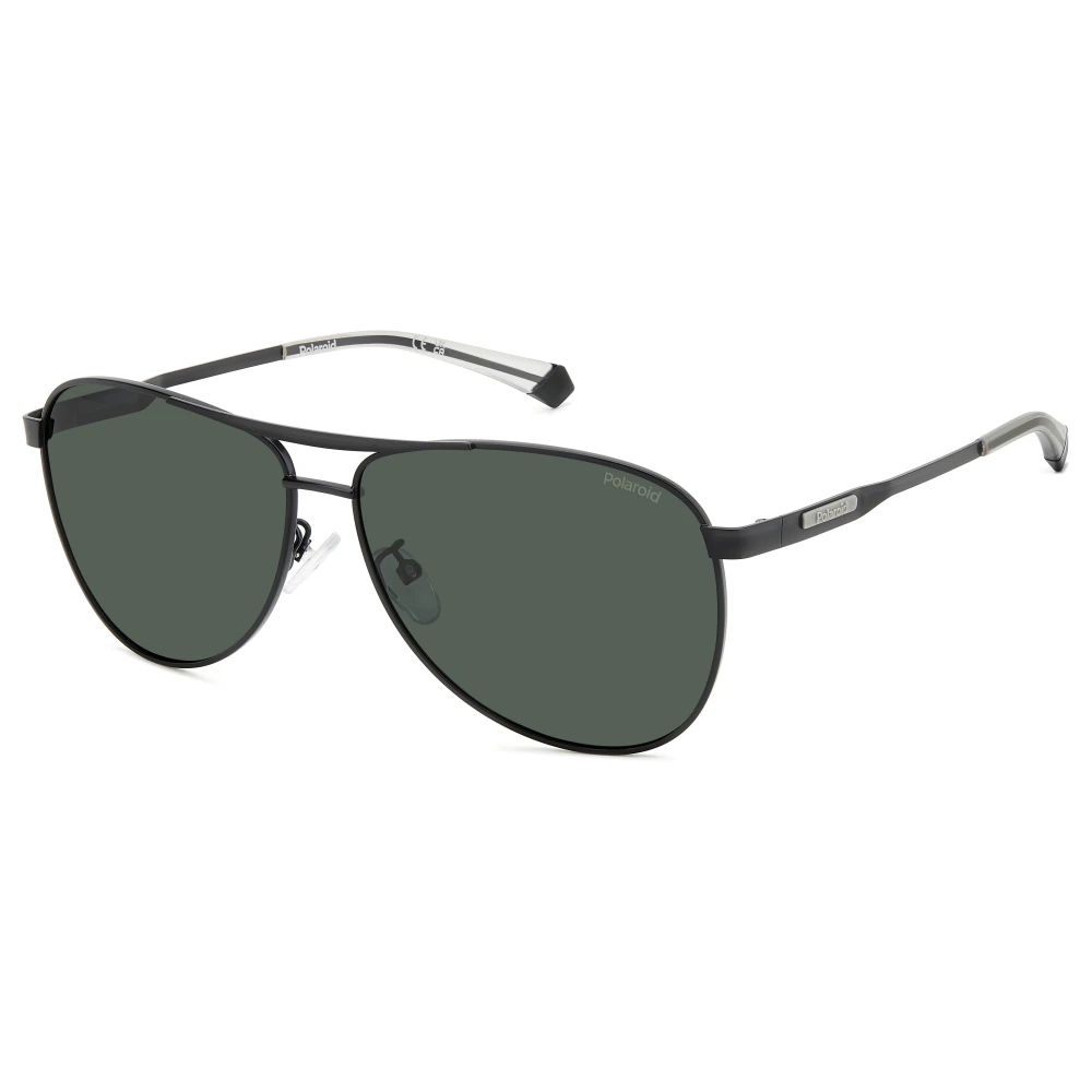 Polaroid Men's Black/Green Matte Sunglasses