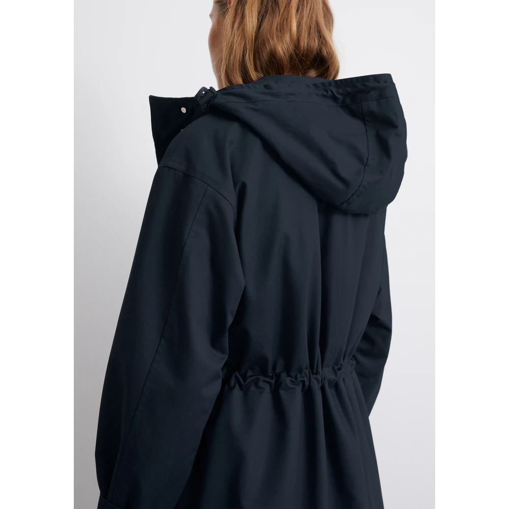 Marc O'Polo Relaxte katoenen parka Blue Dames