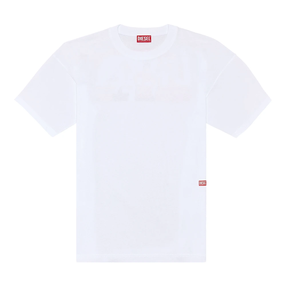 Diesel Uomo Bianco Top, L, New,