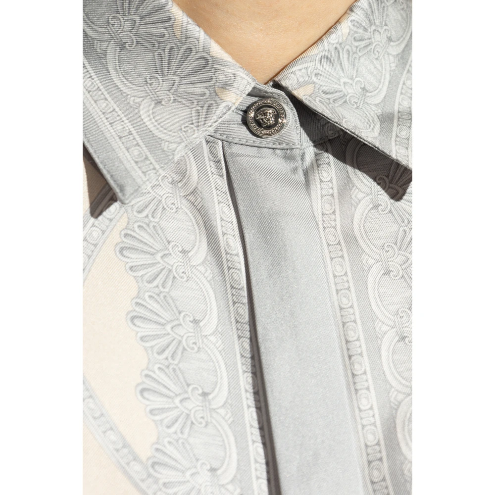 Versace Zijden overhemd Beige Dames