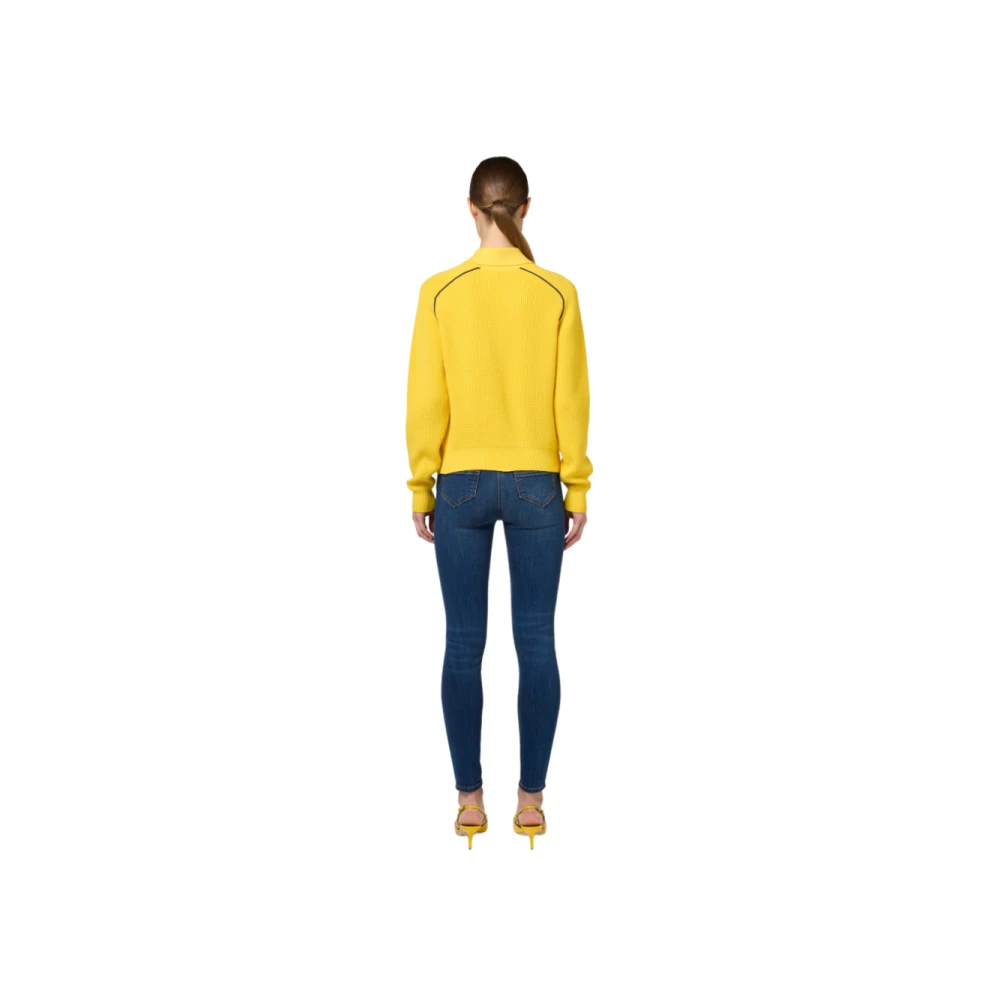 Elisabetta Franchi Skinny Stretch Jeans met Regular Taille Blue Dames