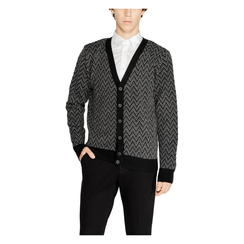 Antony Morato Mohair Blend Herentrui Black Heren