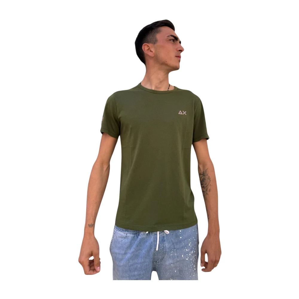 Sun68 - Tops > T-Shirts - Green - Sun68 - Modalova