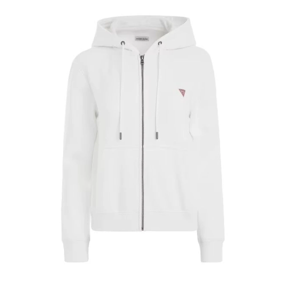 Felpe Con Cappuccio Guess W4yq03 Kc811-G011 White Donna Bianco Piccolo - Immagine 4