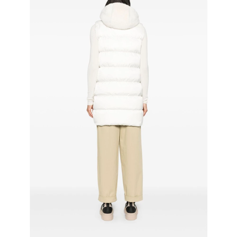 Herno Gewatteerd Vest White Dames