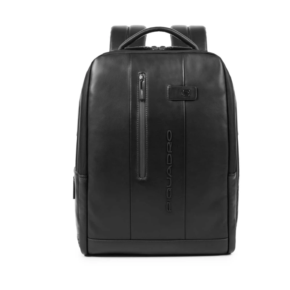 Piquadro Men's Black Backpacks, One Size, Backpacks