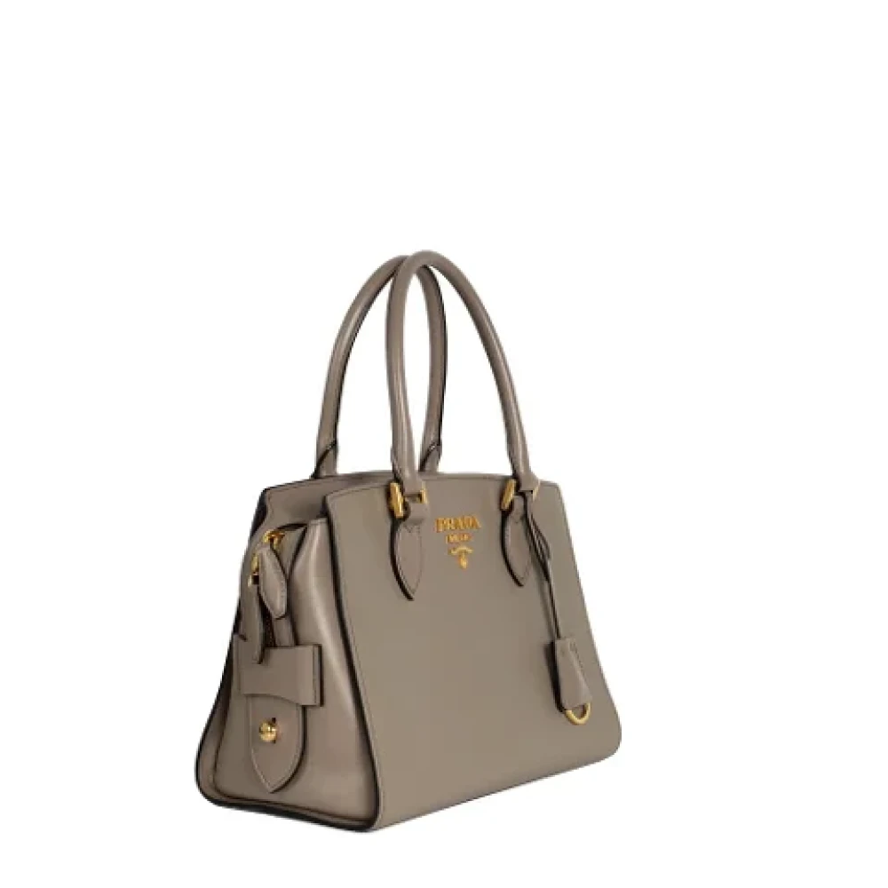 Prada Vintage Pre-owned Leather prada-bags Gray Dames