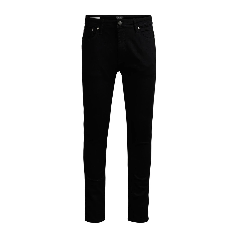 Jack & jones Slim Fit Zwarte Denim Jeans Black Heren