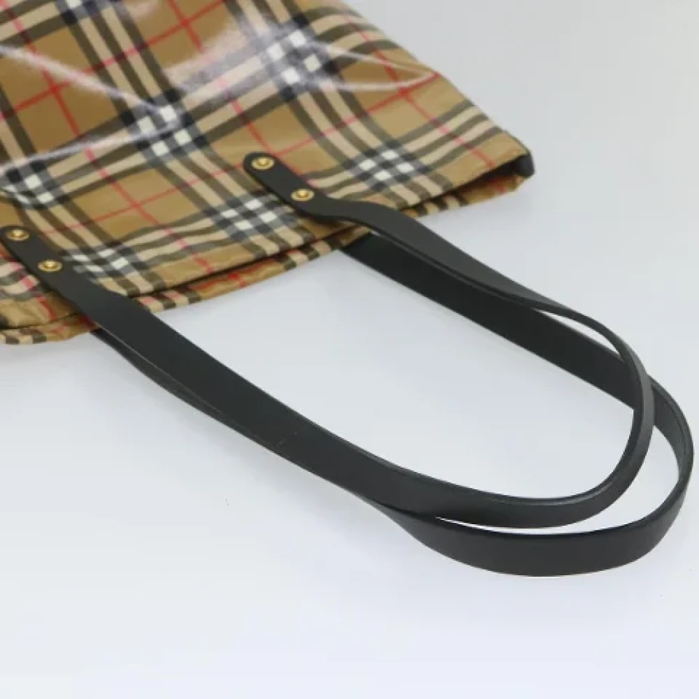 Burberry Vintage Pre-owned Coated canvas totes Beige Dames