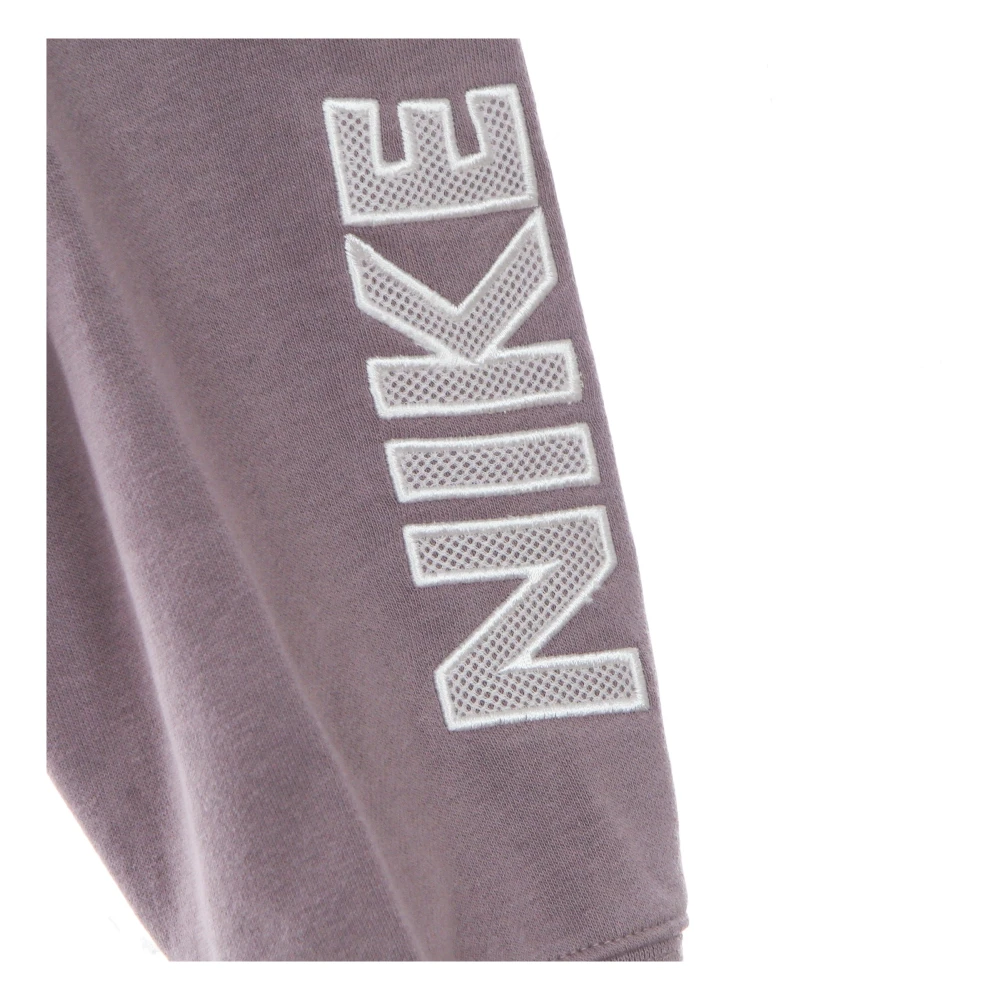 Nike Paarse Fleece Trainingsbroek Sportkleding Purple Dames