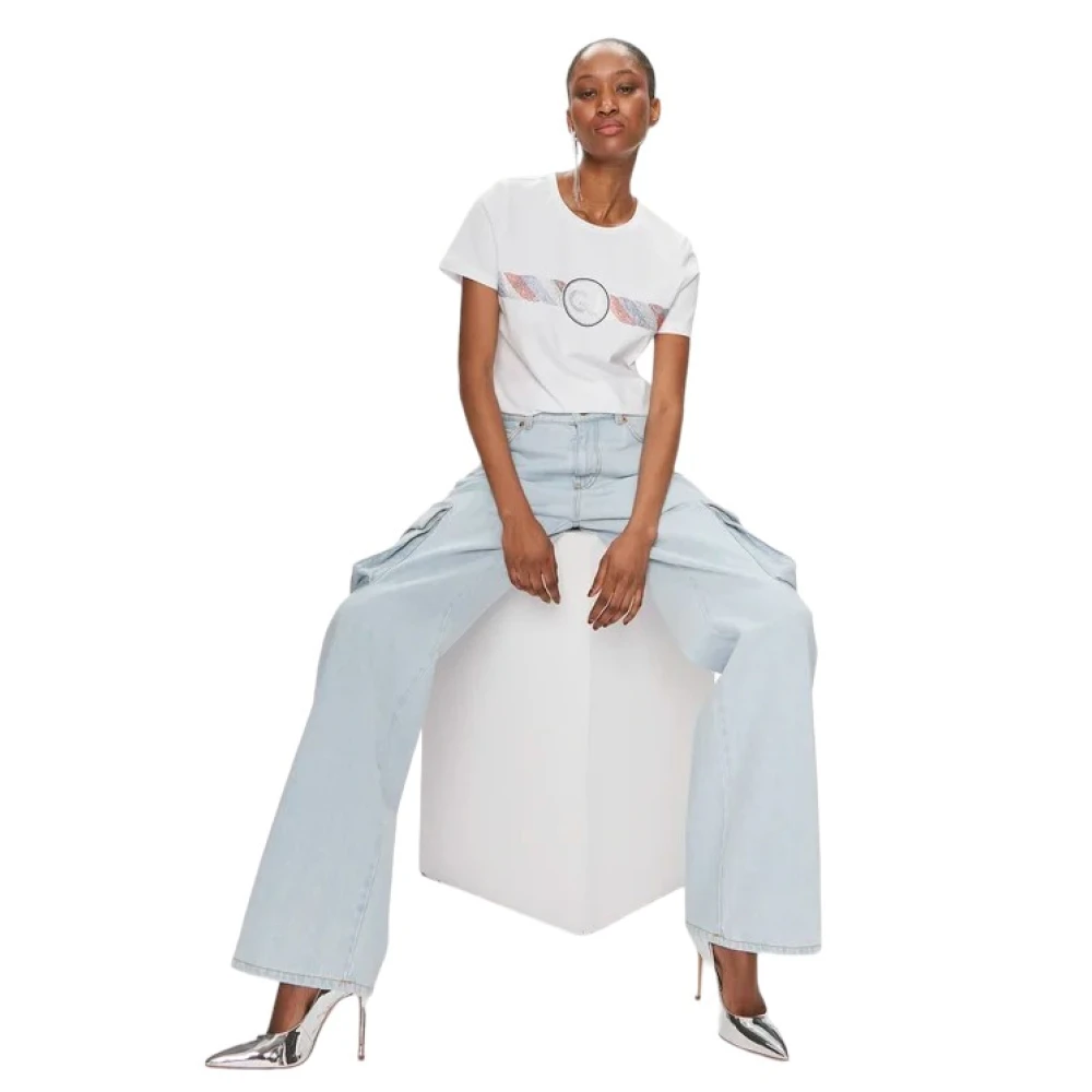 Gaudi Korte Mouw T-shirt White Dames