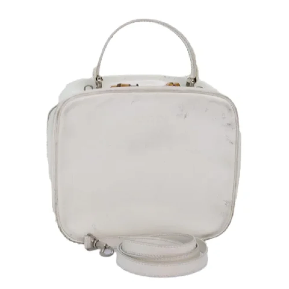 Gucci Vintage Pre-owned Leather handbags White Dames