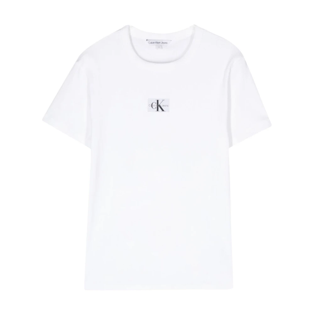 Calvin Klein Jeans Witte T-shirts en Polos van Calvin Klein White Dames