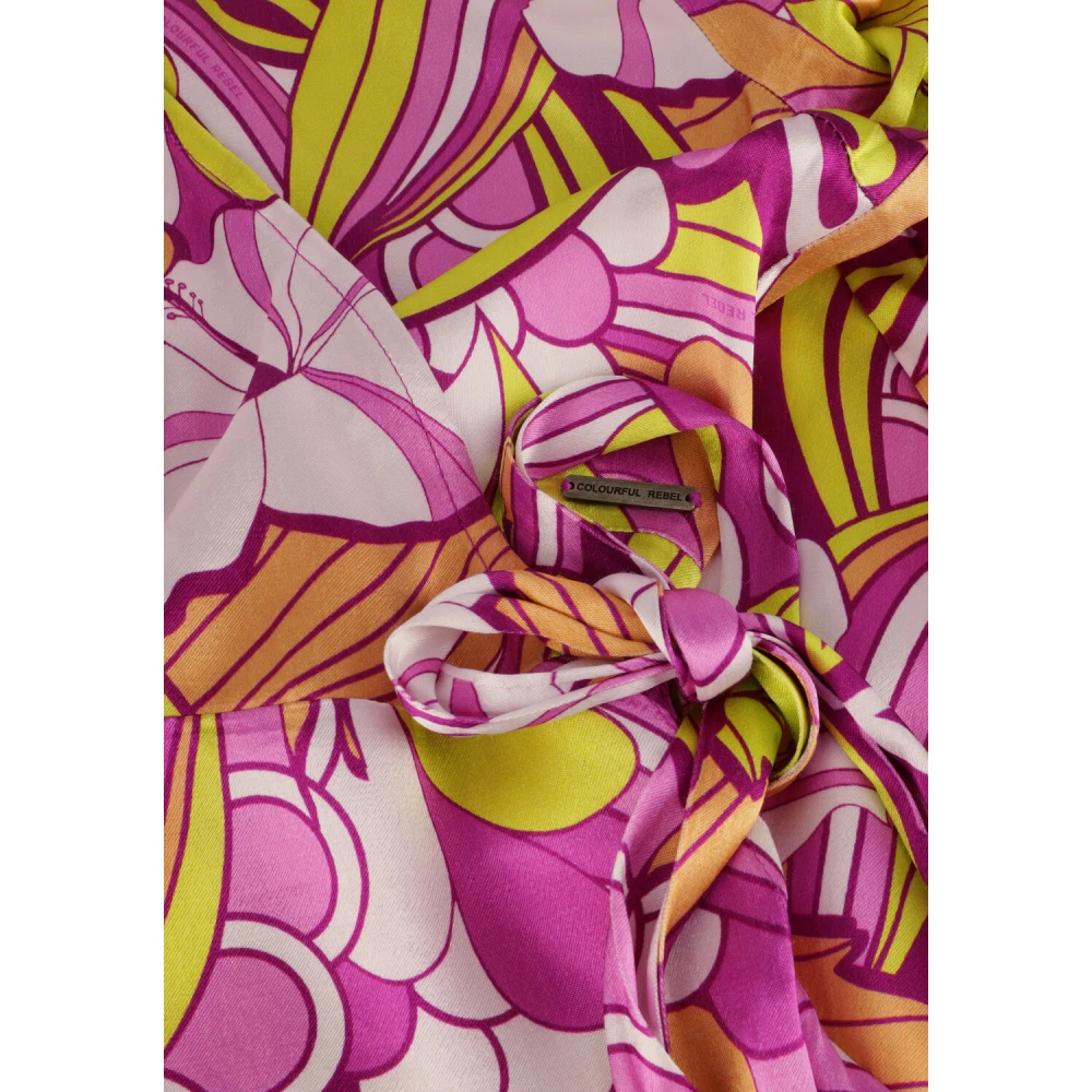Colourful Rebel Bohemian Bloemen Wrap Maxi Jurk Multicolor Dames