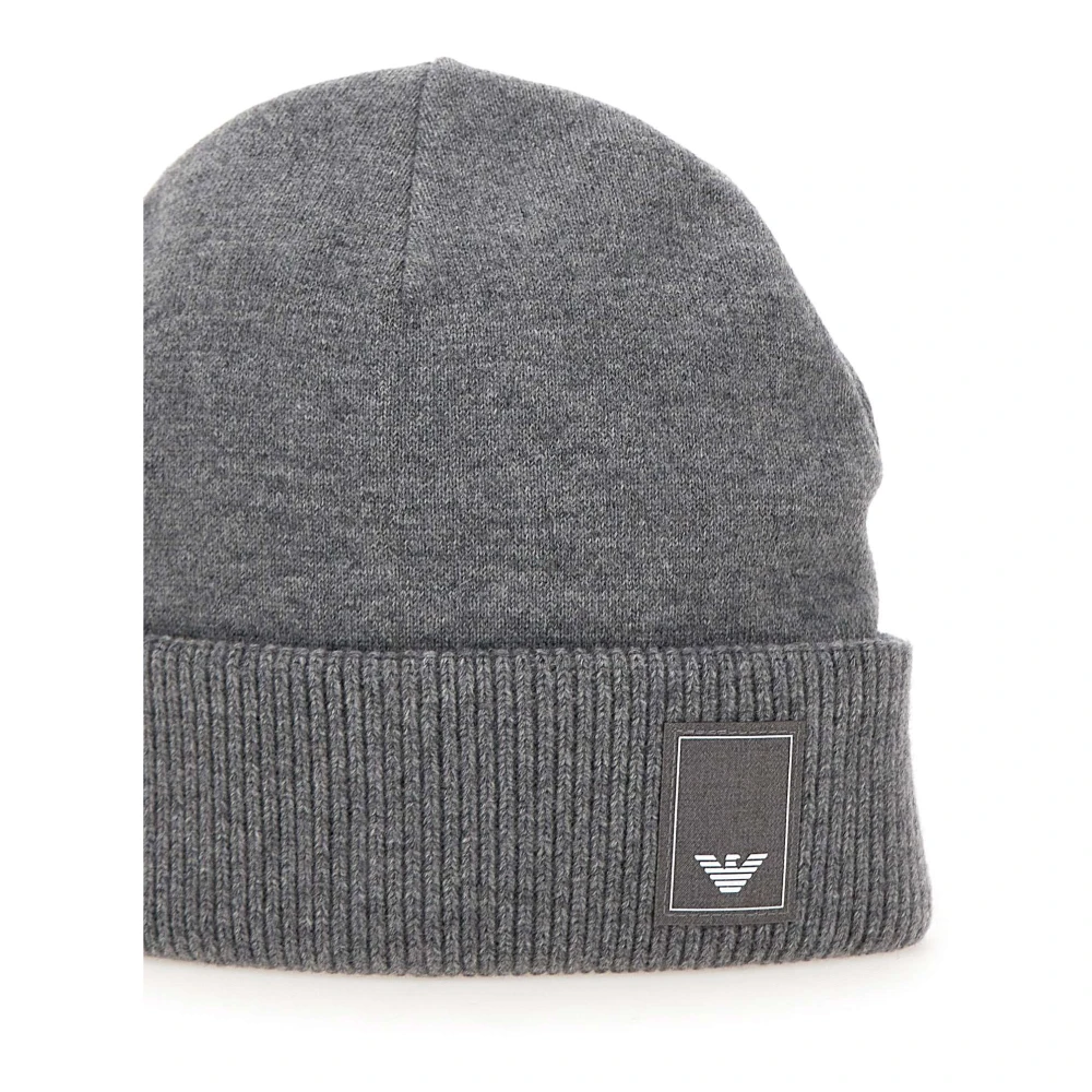Emporio Armani Grijze Stijlvolle Hoeden Gray Heren