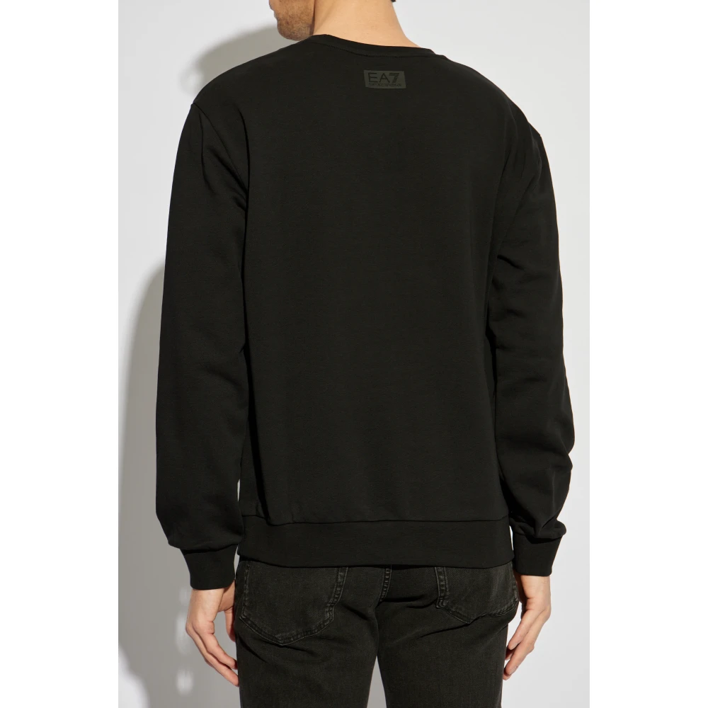 Emporio Armani EA7 Sweatshirt uit de collectie Black Heren