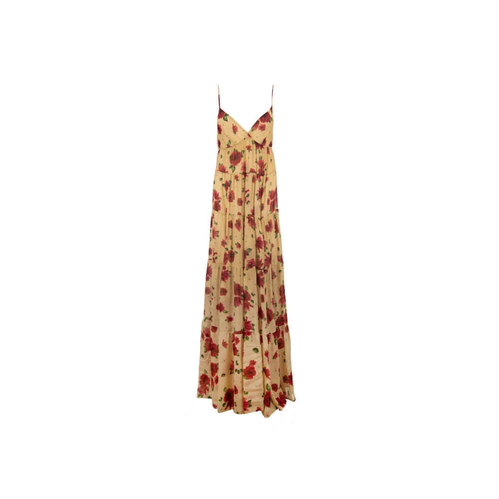 Aniye By Bloemenjurk zonder mouwen Yellow Dames