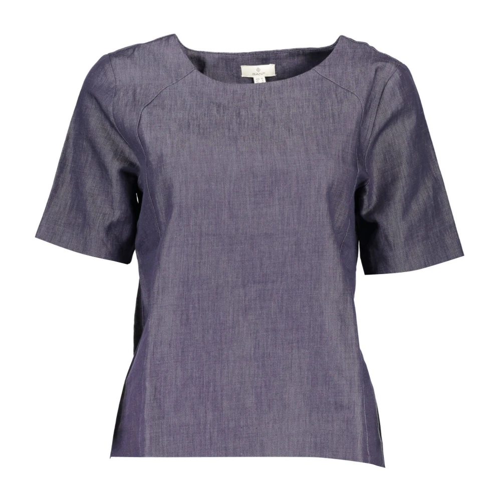 Gant , Blouses, Female, Blue, S, T-Shirts
