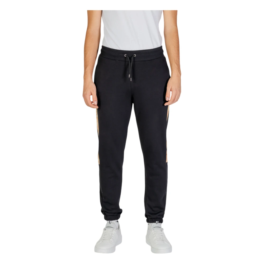 Alviero Martini 1a Classe Heren Katoenen Broek Herfst Winter Collectie Black Heren