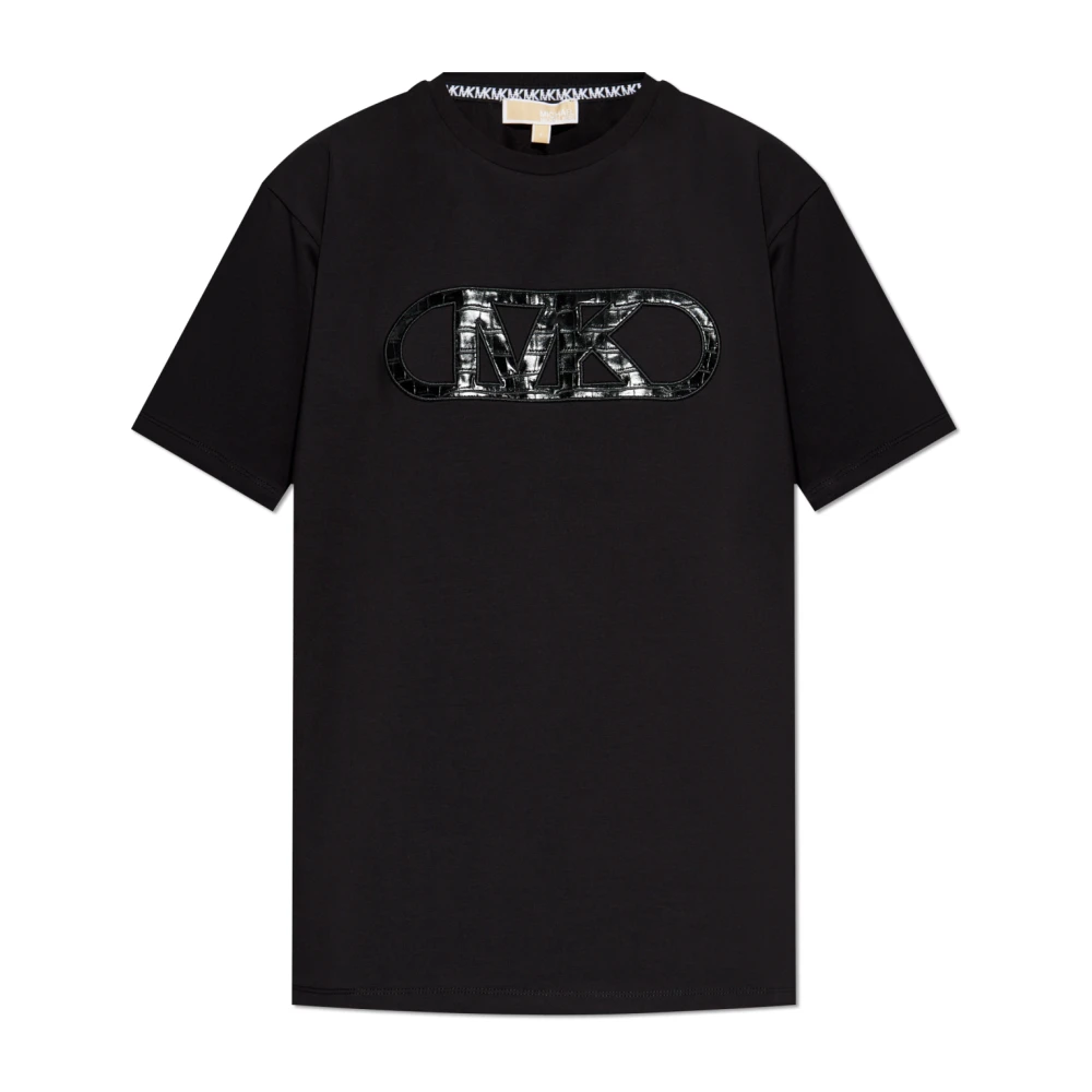 Michael Kors T-shirt med logotyp Black, Dam