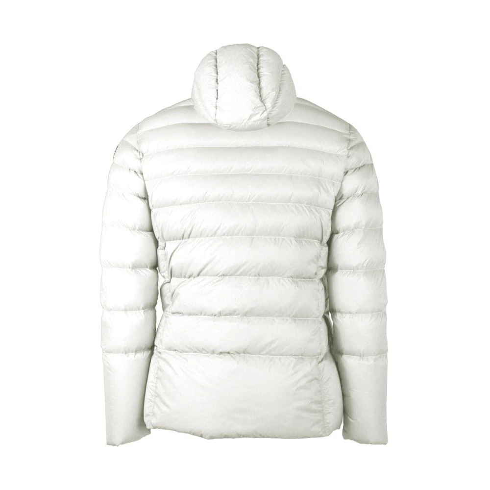 Centogrammi Omkeerbare gewatteerde nylonjas White Dames