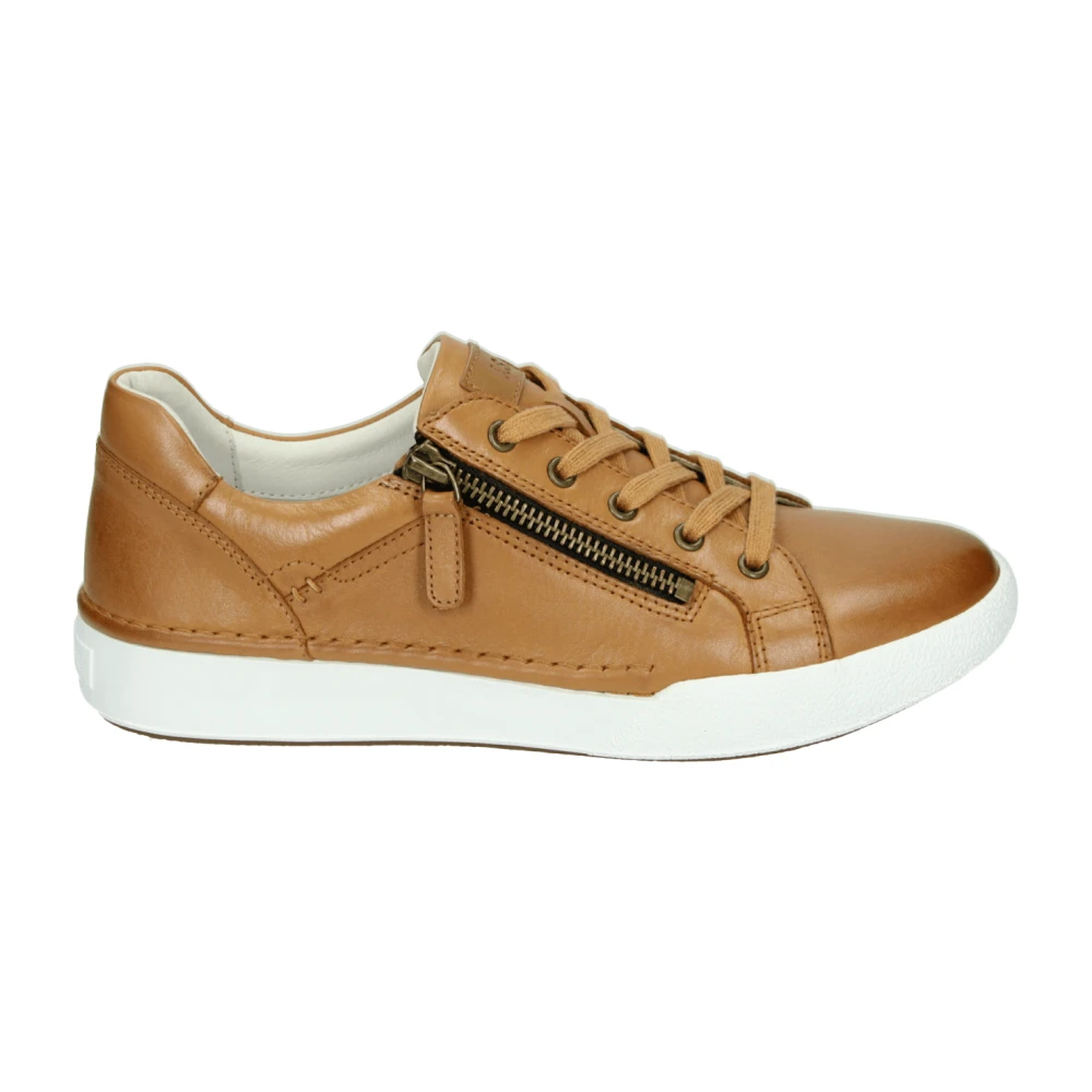 Josef Seibel Sportieve Lage Damesschoenen in Cognac Dames Schoenen Bruin