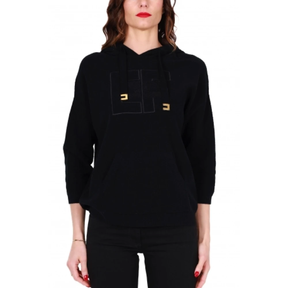 Elisabetta Franchi Sweatshirts & Hoodies Black Dames