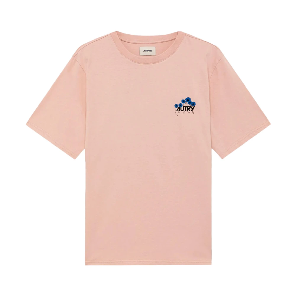 Autry T-shirt met bloemenprint Korte mouw Pink Heren