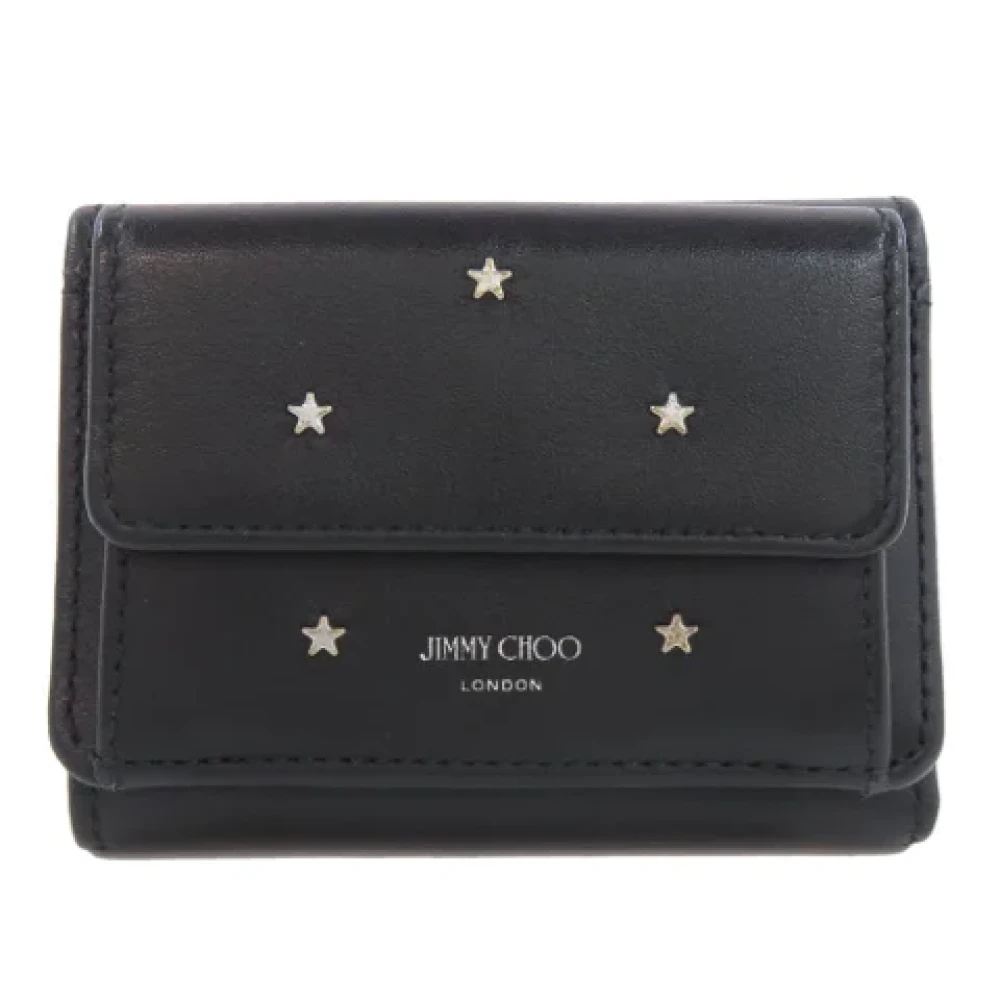 Jimmy Choo Pre-owned Leather wallets Black Dames