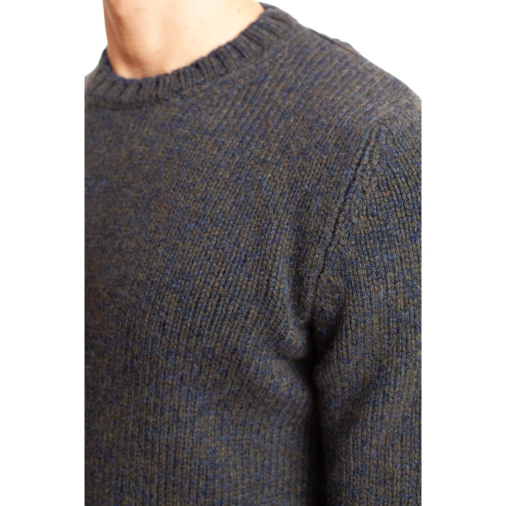 Gran Sasso Round-neck Knitwear Blue Heren