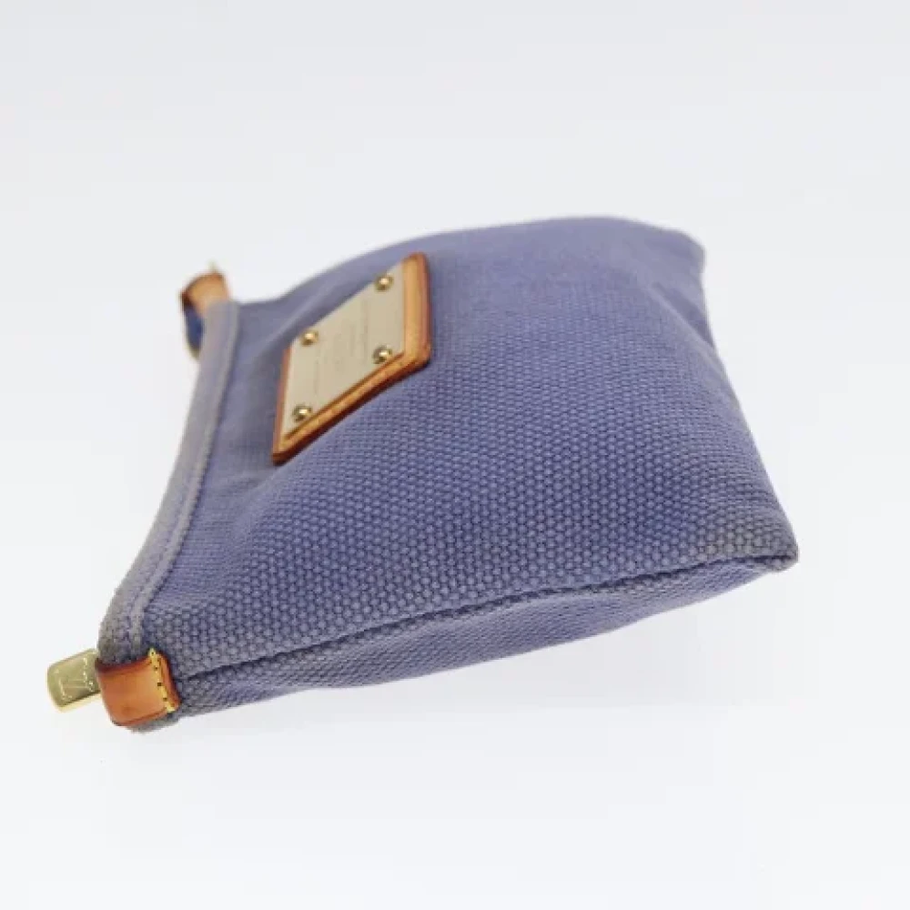 Louis Vuitton Vintage Pre-owned Canvas clutches Blue Dames