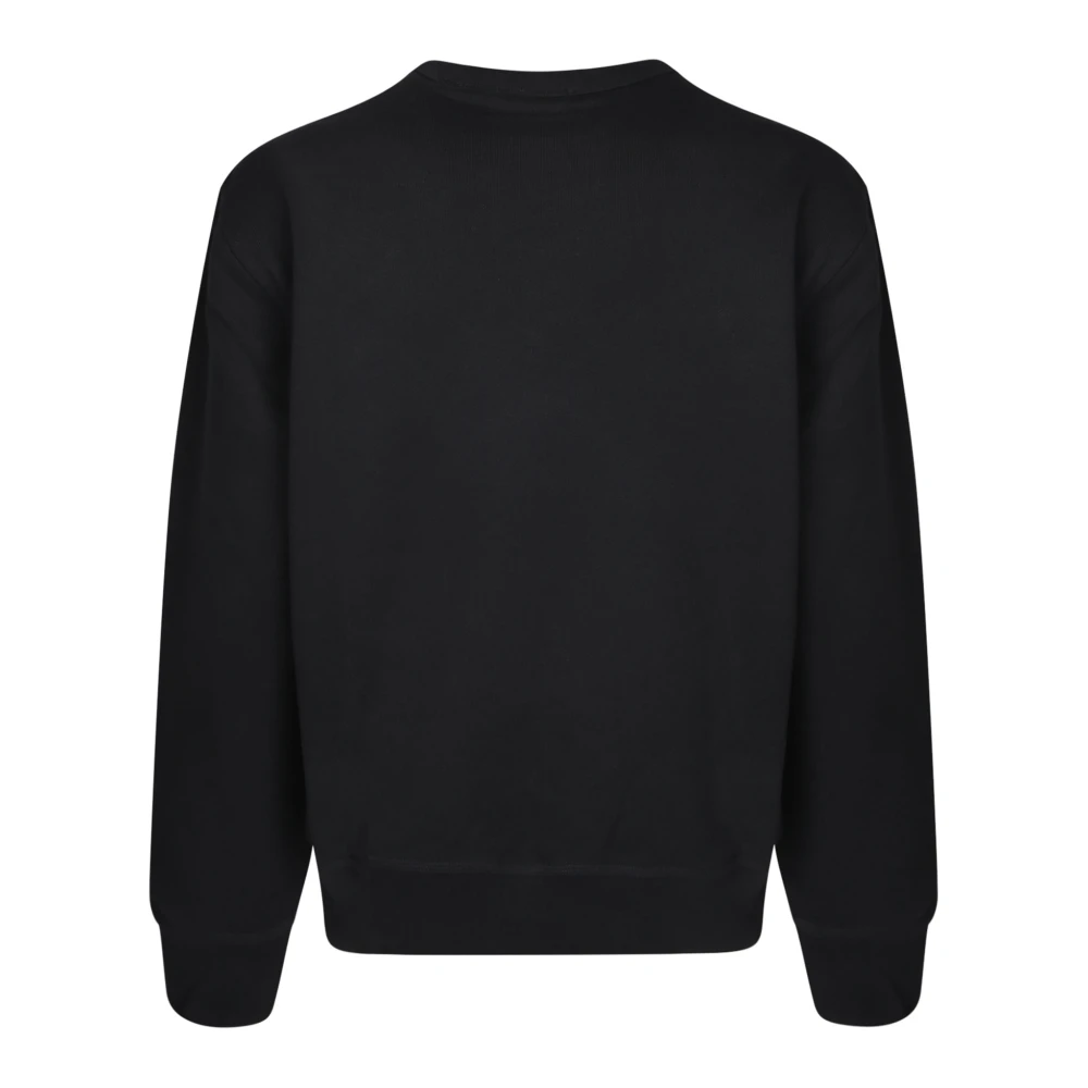 Burberry Zwarte Geribbelde Sweatshirt met Lange Mouwen Black Heren