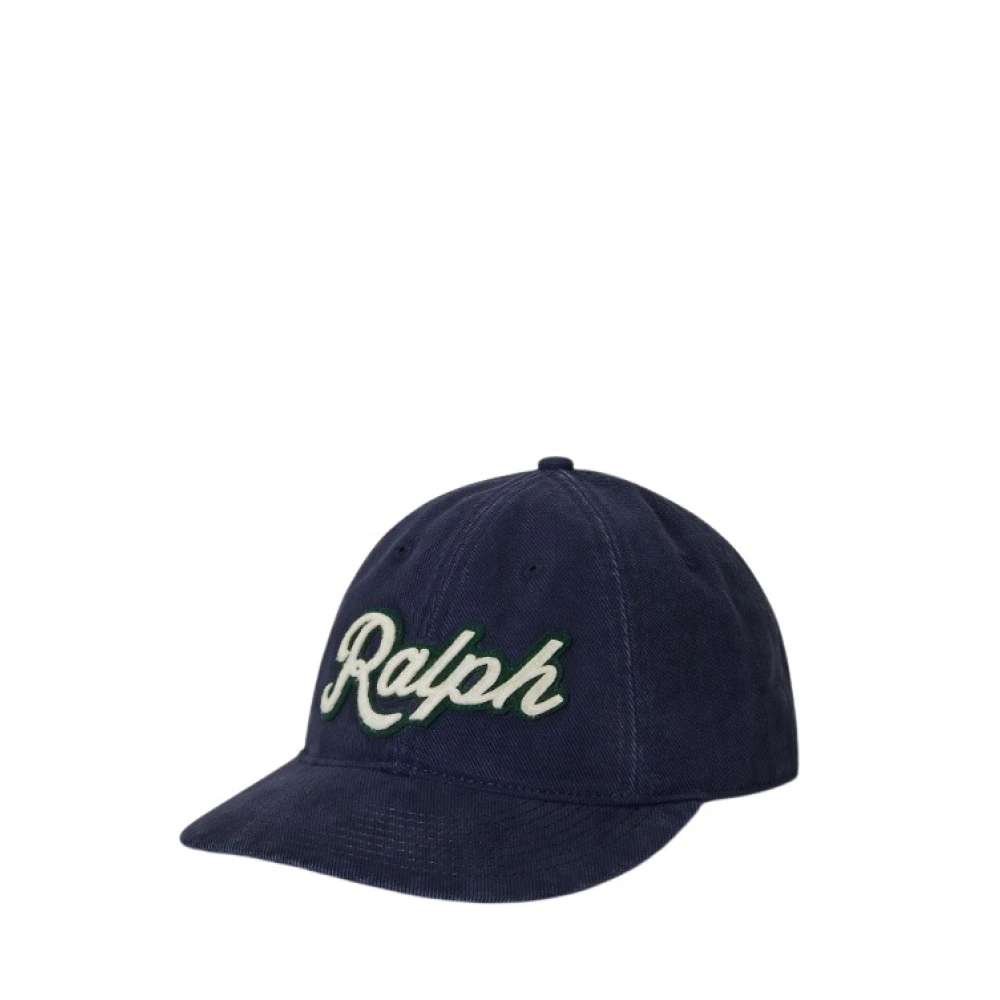 Polo Ralph Lauren Uomo Blu Navy Cappellino Con Logo Grande Navy - Immagine 3