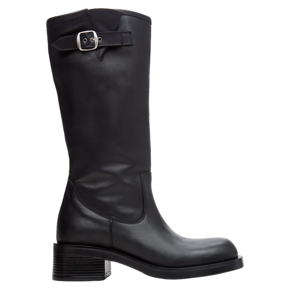Estro Black Heeled Boots, Female, 3 Uk, Boots With Stable Heel